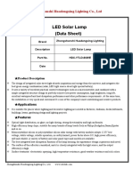HDX LED Solar Light Specifications 60W