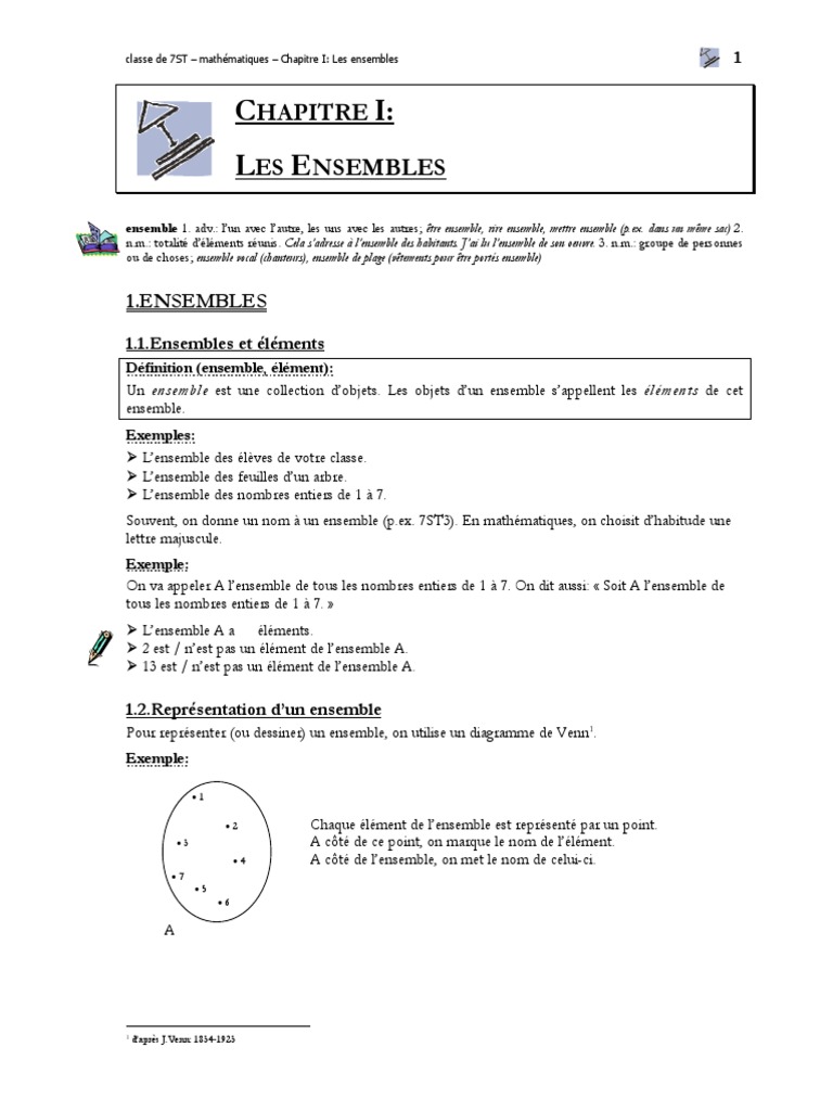 Introduction aux Ensembles en Mathématiques | PDF | Ensemble ...