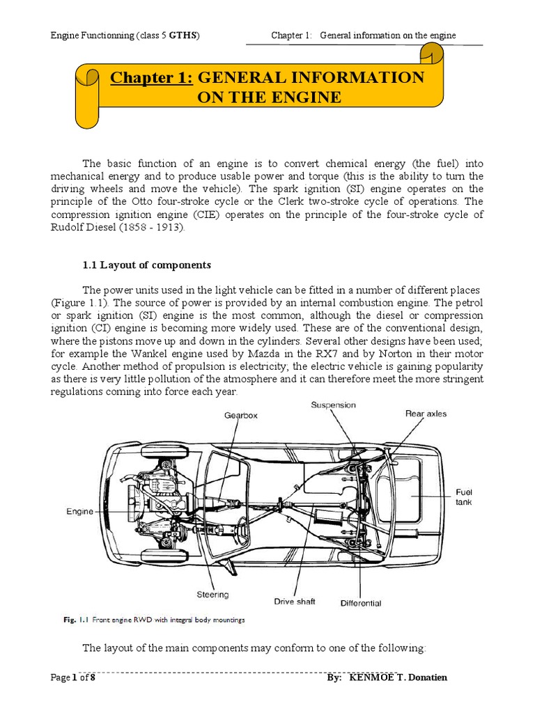 Chapter - 1 General Information On The Engines | PDF | Engines ...