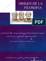 Origen de La Filosofía