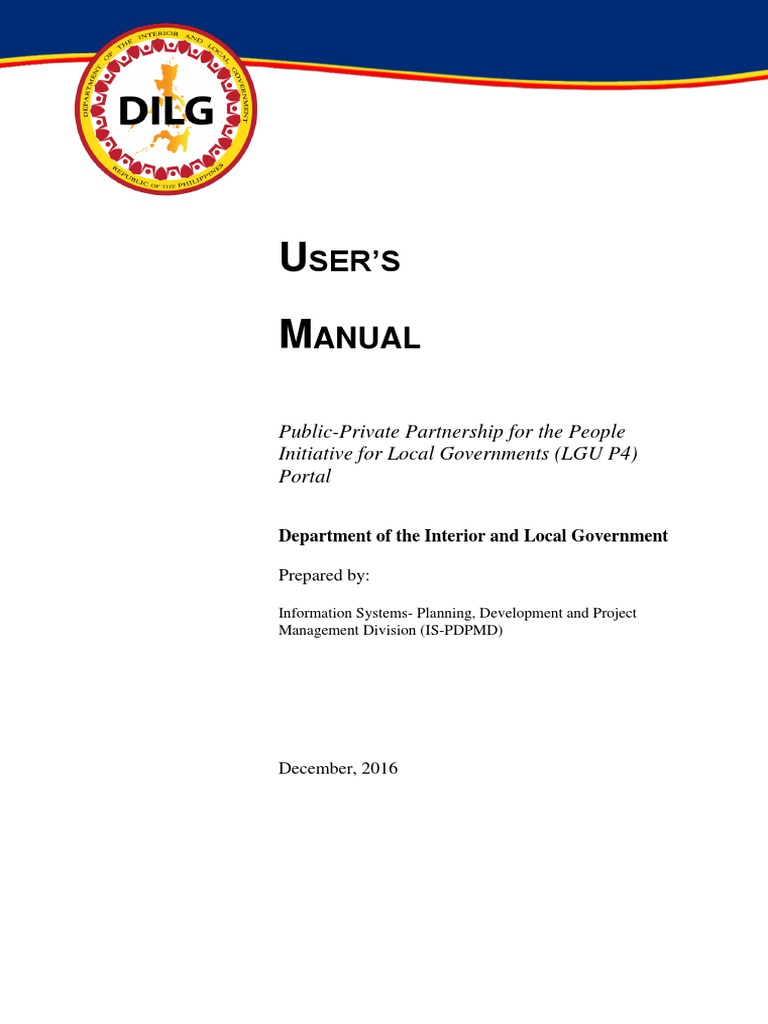 LGU P4 Portal User Manual | PDF | Login | Websites
