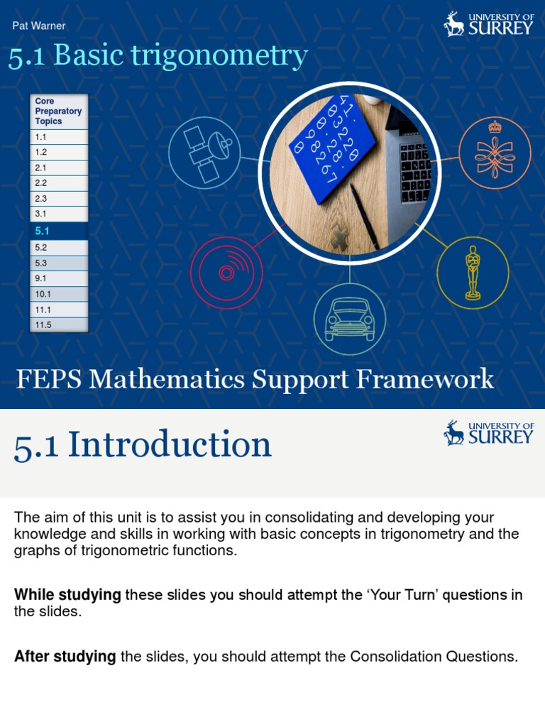 5.1 Basic Trigonometry PDF Trigonometry Elementary Geometry