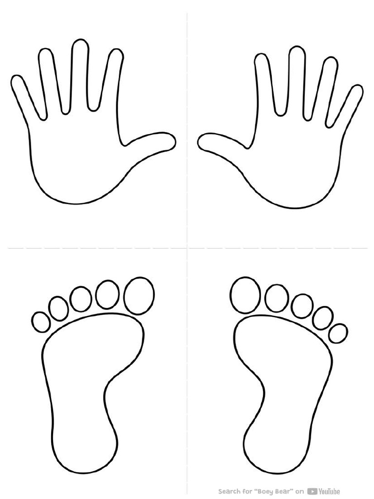 Screen Pic Hands and Feet Hopscotch Game | PDF