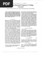 An Analog Sinusoidal Frequency-To-Voltage Converter
