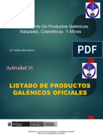 Clase 16 LISTADO DE PRODUCTOS GALENICOS OFICIALES