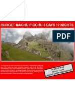 Budget Machu Picchu 3 Days - 2 Nights