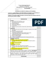 RLE Checklist Administering Oxygen by Cannula or Facemask