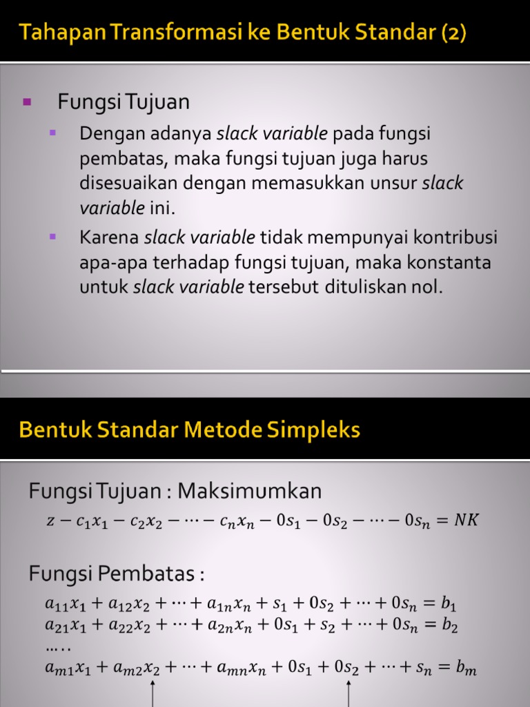 Metode Simplex dalam Program Linier | PDF