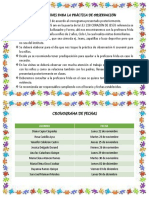 Indicaciones para La Práctica de Observación