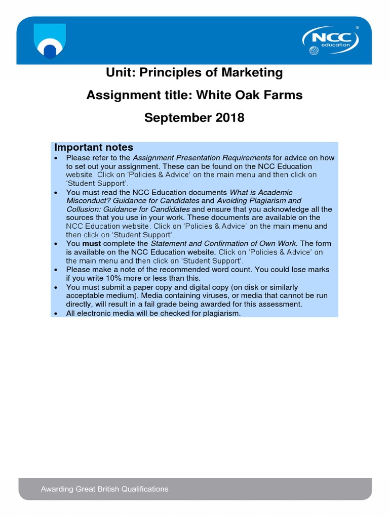 POM Assignment Sep 2018 Final 7962 | PDF | Agriculture | Farms