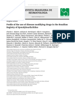 2014 RBE - Profile of The Use of Disease Modifying Drugs in The Brazilian Registry Os SpA