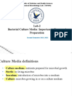 Faculty of Medicine and Health Sciences General Microbiology Lab (7105404) Bacterial Culture Media: Importance, Types and Preparation