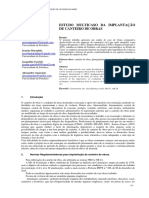 Estudo de implantação de canteiros de obras