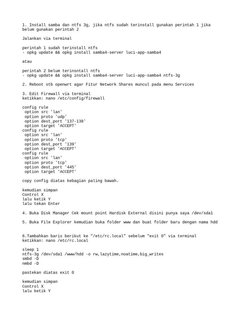 Cara install samba pdf