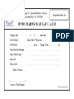 Form Pendaftaran Bayi Baru Lahir