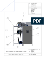 NO Komponen Corong Output Mie Tutup Bodi Mata Mixer Rangka Screw Pulley Belt Motor 1 2 3 4 5 6 7 8 9