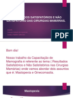 Resultados Satisfatórios e Não Satisfatório Das Cirurgias PDF