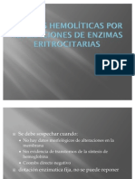 Anemias hemolíticas hereditarias: causas metabólicas y clínica