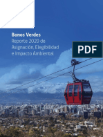 Bonos Verdes - Reporte 2020 de Asignacin, Elegibilidad e Impacto Ambiental