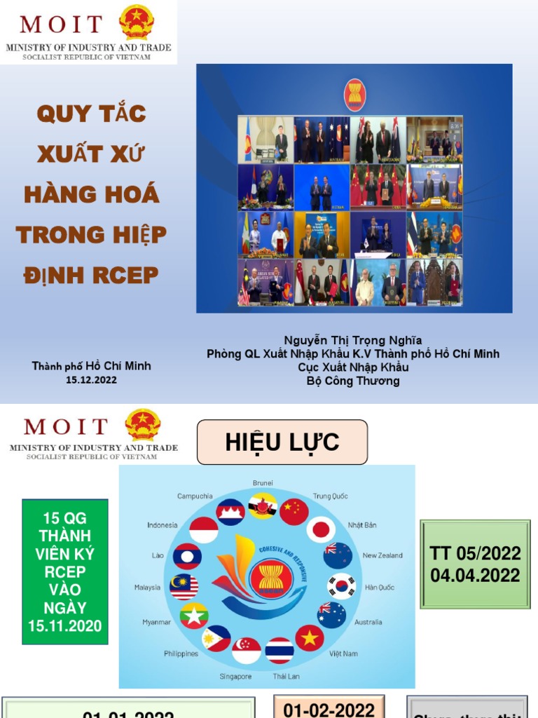 Quy Tắc Xuất Xứ Của RCEP | PDF