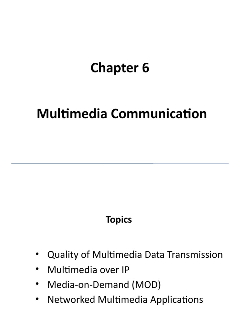 Multimedia Communication Fundamentals | PDF | Multicast | Streaming Media