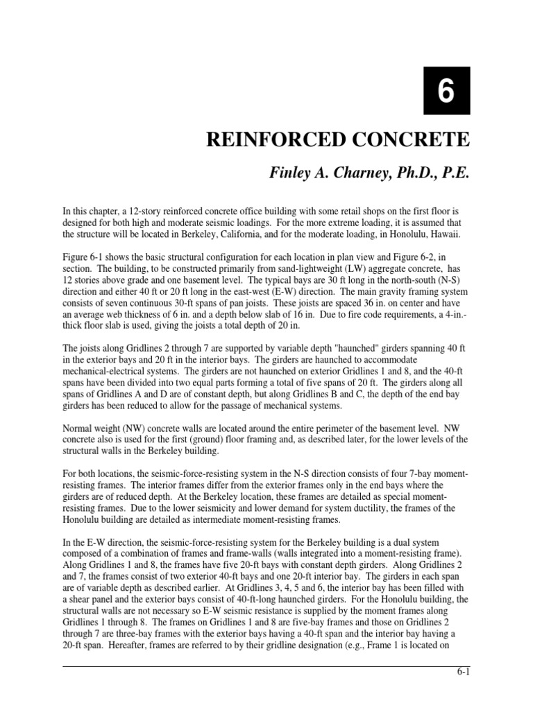 Seismic Design of Reinforced Concrete | PDF | Concrete | Earthquake ...