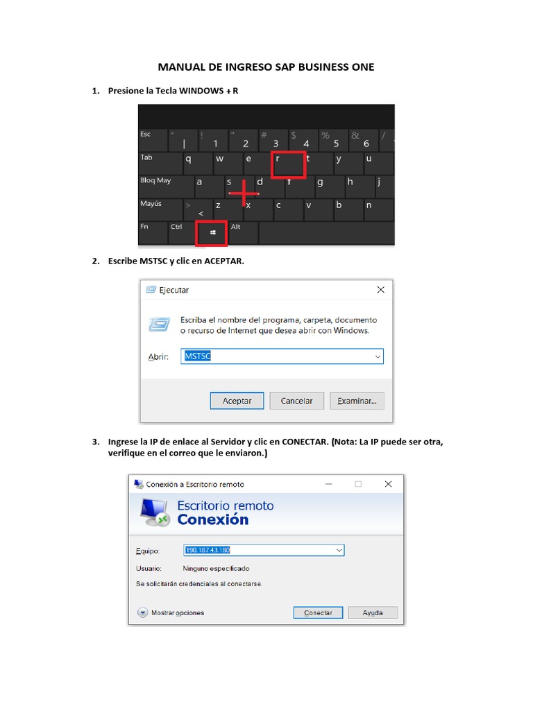Manual de Ingreso Sap Business One | PDF 