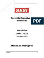 Manual de Inscrições 2023 - SESI-SP Beneficiários