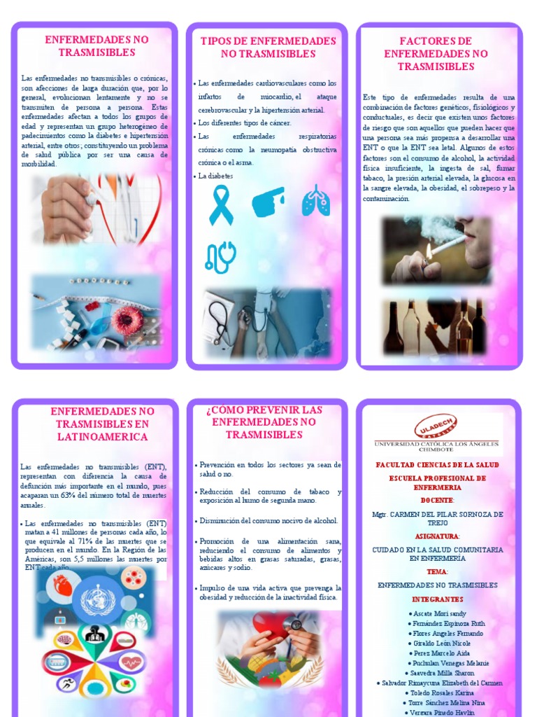 Enfermedades No Trasmisibles | PDF | Las enfermedades no transmisibles ...