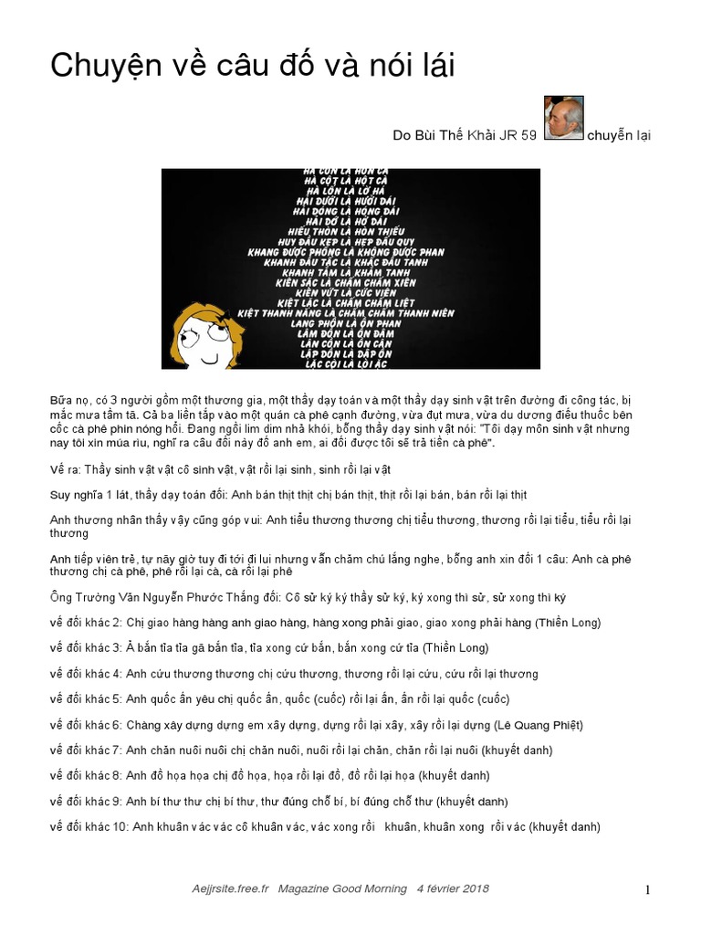 Chuyen ve cau do va noi lai pdf