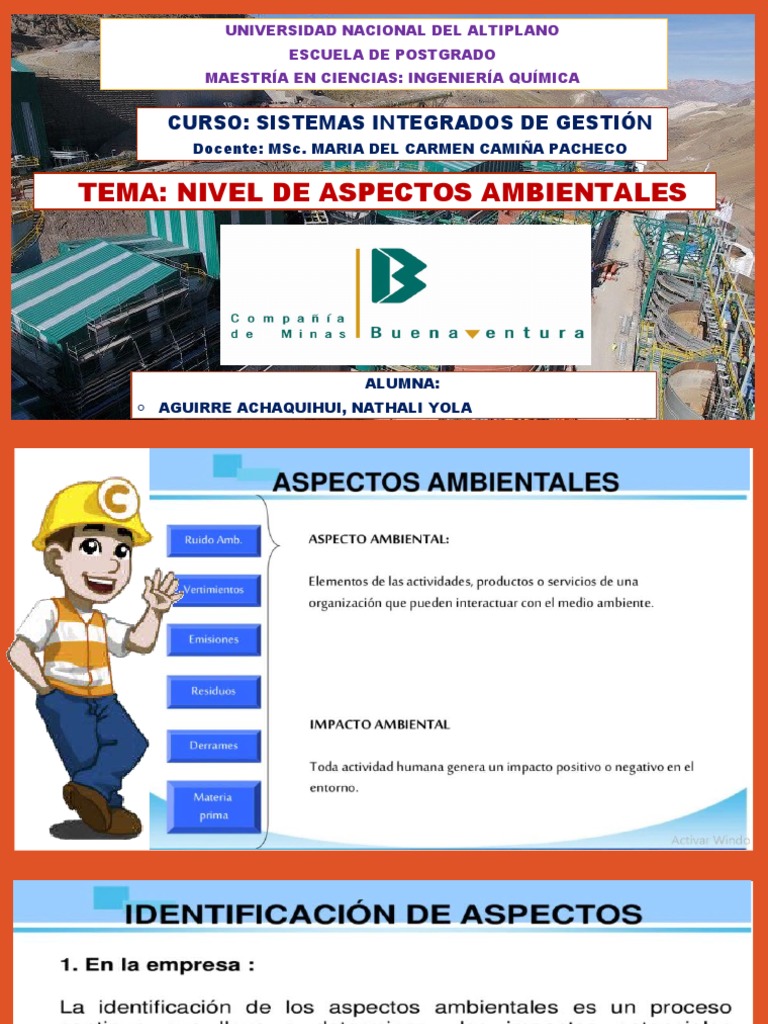 Aspectos e Impactos Ambientales | PDF | Residuos | Generación eléctrica