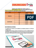 Proceso de Matricula 2021