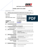 High Performance Lubricants & Maintenance Products MSDS