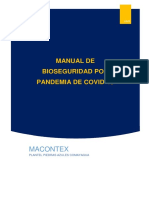 Manual de Bioseguridad Por Pandemia Covid-19