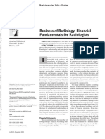Business of Radiology - Financial Fundamentals For Radiologists