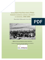 Violencia Politica en El Peru Sendero Luminoso Contra El Estado y La Sociedad