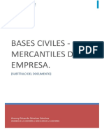 DEL DOCUMENTO] Tema II. Bases civiles – mercantiles de las empresas.