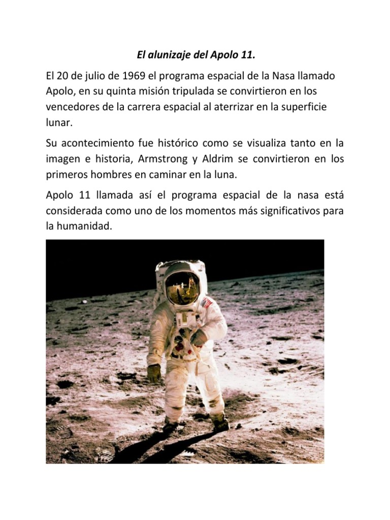 El Alunizaje Del Apolo 11 PDF