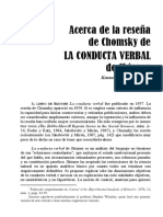 Reseña de Chomsky sobre La conducta verbal de Skinner