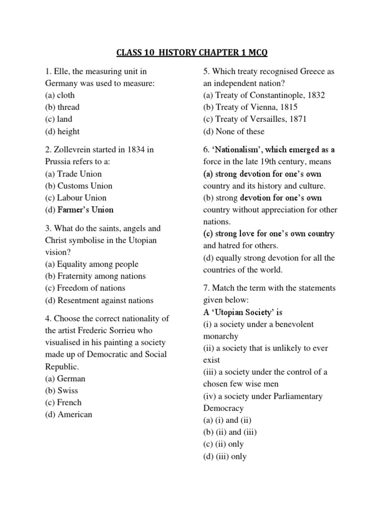 class-10-history-chapter-1-mcq-pdf-first-french-empire-german-empire
