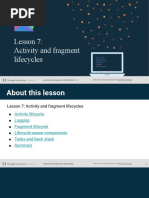 Lesson 7 Activity and Fragment Lifecycles