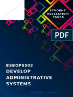 BSBOPS503 Student Assessment Tasks 06-10-20