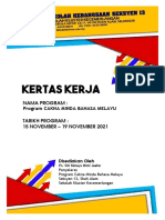 Kertas Kerja Program Cakna Minda Bahasa Melayu