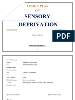 LP - Sensory Deprivation