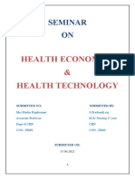 Health Economics and Technology