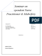 Seminar on Independent Nurse Practitioner & Midwifery