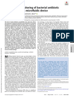 All-Electrical Monitoring of Bacterial Antibiotic Susceptibility in A Microfluidic Device