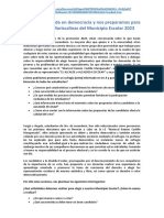 SITUACIÓN 3. Valoramos La Vida en Democracia y Nos Preparamos para Las Elecciones Mariscalinas Del Municipio Escolar 2023