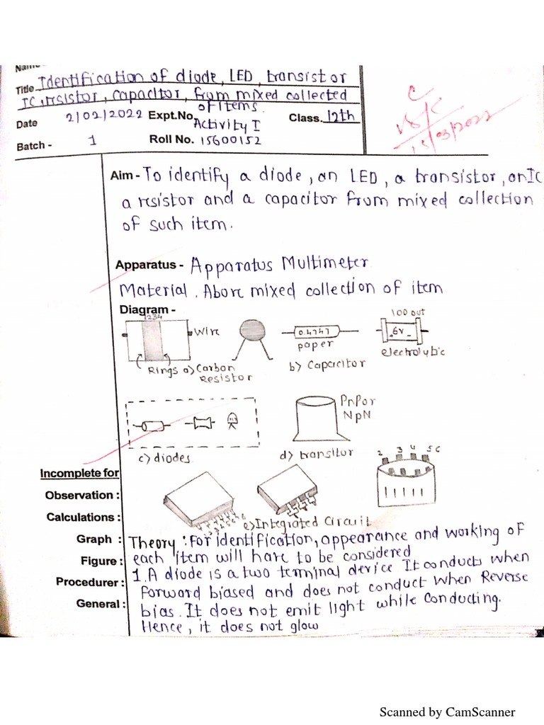 Identification of Electronic Components PDF