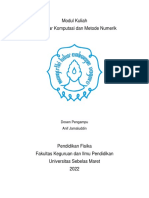 Draft Modul Kuliah Numerik Resume 2022 Semifinal